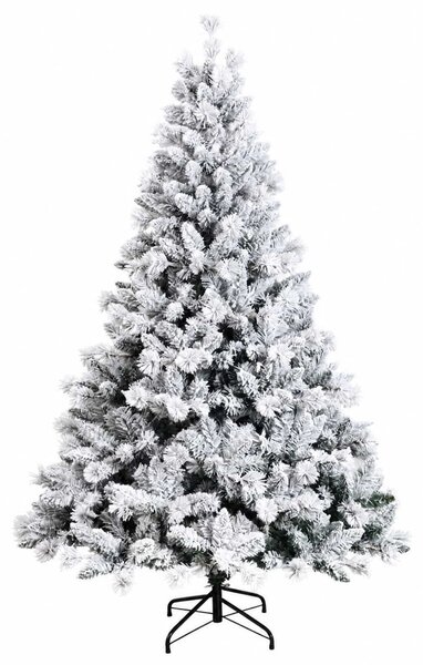 Műfenyő gömbökkel 180 cm 300 LED Meleg fehér PVC és fém