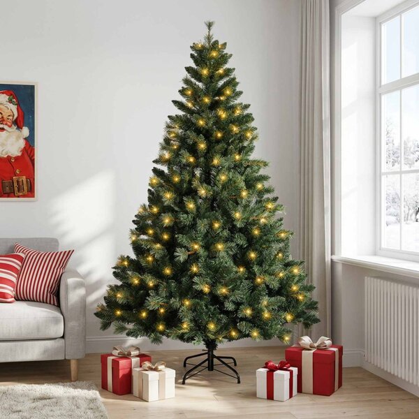 Műanyag Hajtogatós Karácsonyfa 120 cm 150 LED Meleg fehér