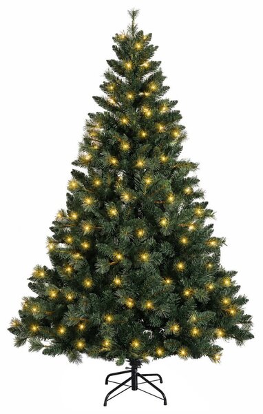 Műanyag Hajtogatós Karácsonyfa 120 cm 150 LED Meleg fehér