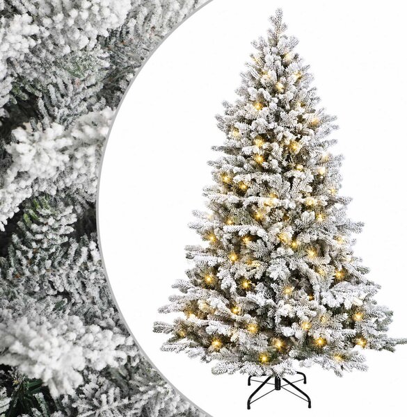 Műanyag Hajtogatós Karácsonyfa 150 cm 150 LED Meleg fehér