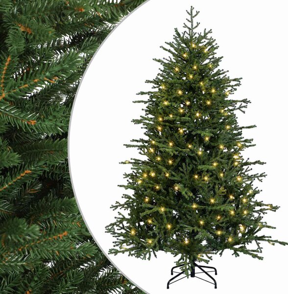 Műanyag Hajtogatós Karácsonyfa 150 cm 150 LED Meleg fehér