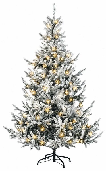 Műanyag Hajtogatós Karácsonyfa 150 cm 150 LED Meleg fehér