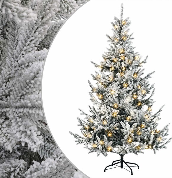 Műanyag Hajtogatós Karácsonyfa 150 cm 150 LED Meleg fehér