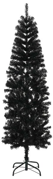 Karcsú műkarácsonyfa gömbökkel 180 cm 300 LED Meleg fehér