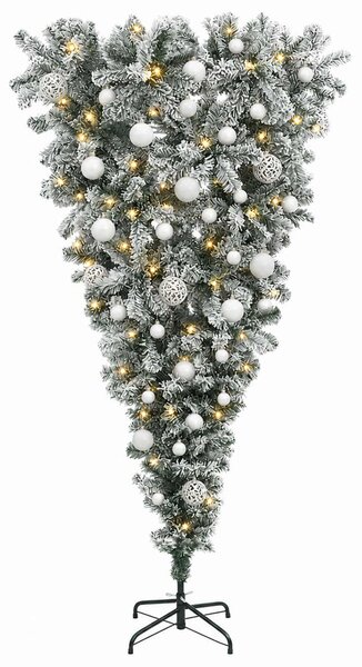 Felfordított Műfenyő Karácsonyfá 150 cm 150 LED Meleg fehér