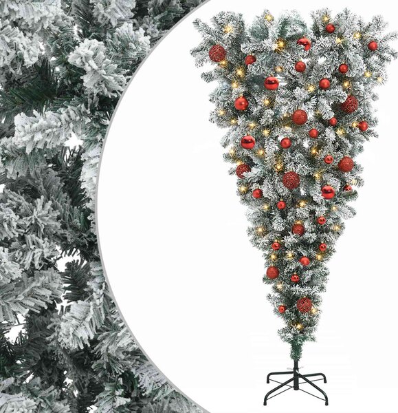 Felfordított Műfenyő Karácsonyfá 150 cm 150 LED Meleg fehér
