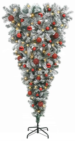 Felfordított Műfenyő Karácsonyfá 150 cm 150 LED Meleg fehér
