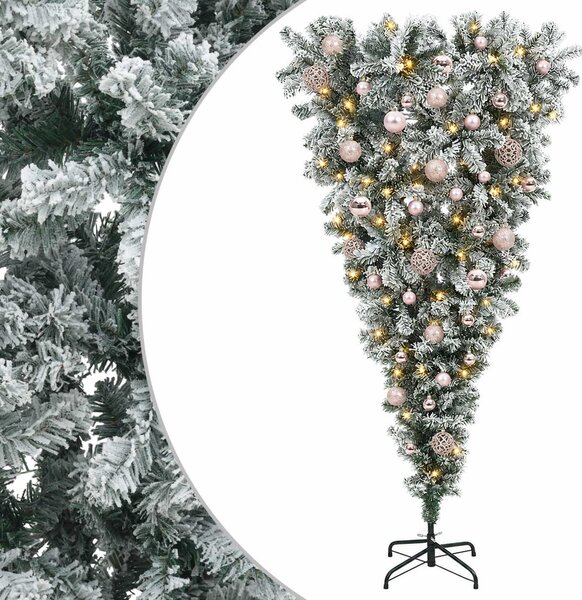 Felfordított Műfenyő Karácsonyfá 150 cm 150 LED Meleg fehér