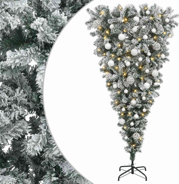 Felfordított Műfenyő Karácsonyfá 150 cm 150 LED Meleg fehér