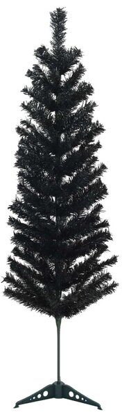 Karcsú műkarácsonyfa gömbökkel 150 cm 150 LED Meleg fehér