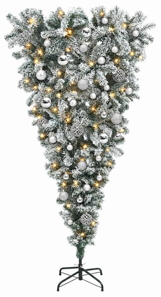 Felfordított Műfenyő Karácsonyfá 150 cm 150 LED Meleg fehér