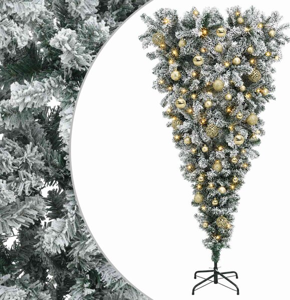 Felfordított Műfenyő Karácsonyfá 150 cm 150 LED Meleg fehér