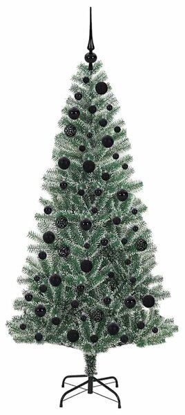 Mű karácsonyi fa hóval borítva LED fényekkel 300 LED-del 180 cm