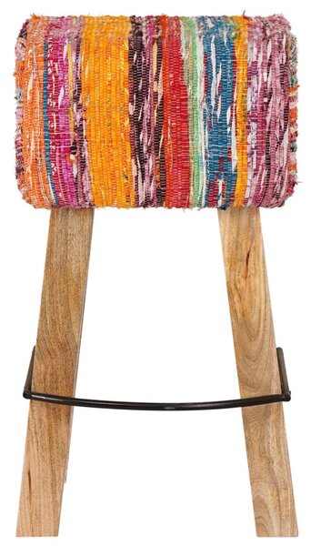 Bárszék 2 db Sokszínű 44 x 33 x 74 cm Valódi Bőr