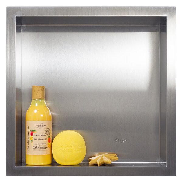 Balneo Wall-Box One Inox süllyesztett polc 30 cm OB-IN2