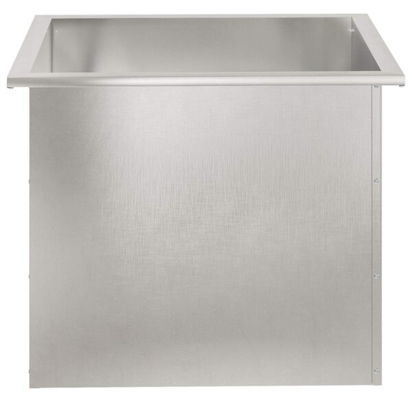 Led-es kerti virágláda 2 db Ezüst 50 x 60 x 48 cm