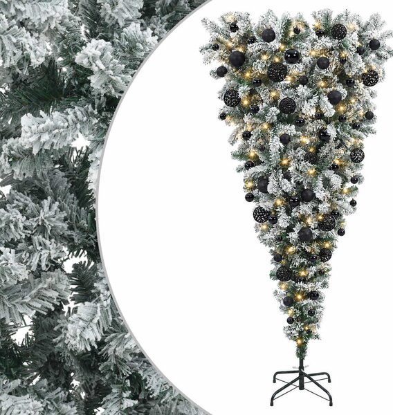 Felfordított Műfenyő Karácsonyfá 180 cm 300 LED Meleg fehér