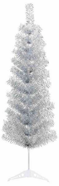 Karcsú műkarácsonyfa gömbökkel 150 cm 150 LED Meleg fehér