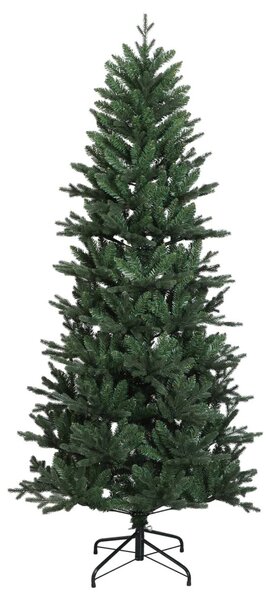 Műkarácsonyfa gömbbel 180 cm 300 LED Meleg fehér PVC és PE Zöld