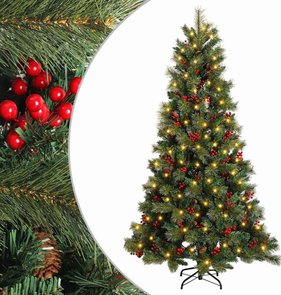 Műanyag Hajtogatós Karácsonyfa 150 cm 150 LED Meleg fehér