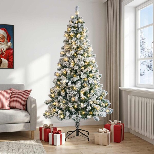 Műanyag Hajtogatós Karácsonyfa 120 cm 150 LED Meleg fehér