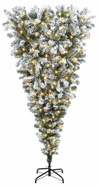 Felfordított Műfenyő Karácsonyfá 150 cm 150 LED Meleg fehér