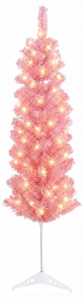 Mű Karcsú Karácsonyi Fa 120 cm 150 LED Meleg fehér PVC és fém