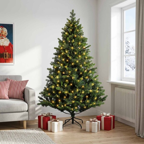 Műanyag Hajtogatós Karácsonyfa 120 cm 150 LED Meleg fehér