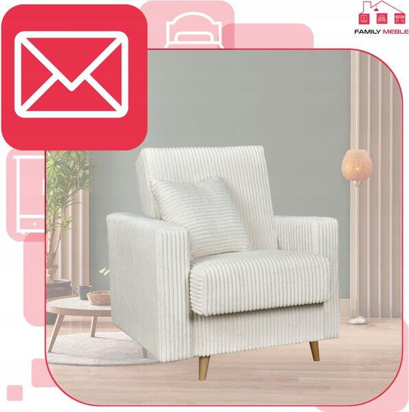 Rene Fekvőfotel Tárolóval Bonell Family Furniture Bézs Kordbársony
