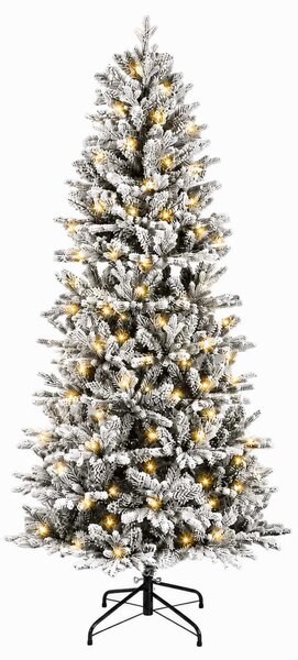 Műanyag Hajtogatós Karácsonyfa 150 cm 150 LED Meleg fehér