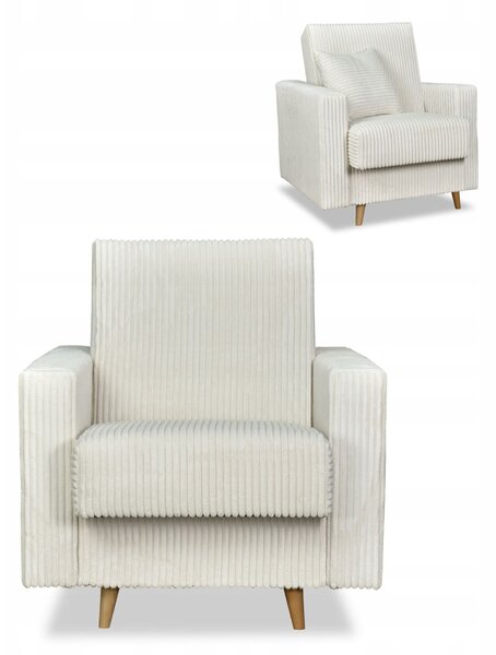 Rene Fekvőfotel Tárolóval Bonell Family Furniture Bézs Kordbársony