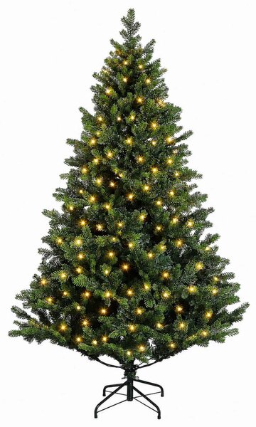 Műanyag Hajtogatós Karácsonyfa 120 cm 150 LED Meleg fehér