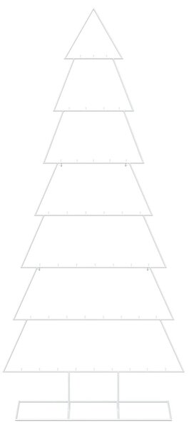Fém karácsonyfa állvánnyal KUOPIO 210 cm Acél Fehér