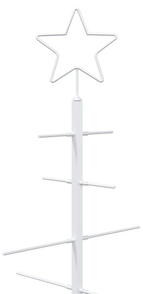 Fém karácsonyfa állvánnyal KUOPIO 150 cm Acél Fehér