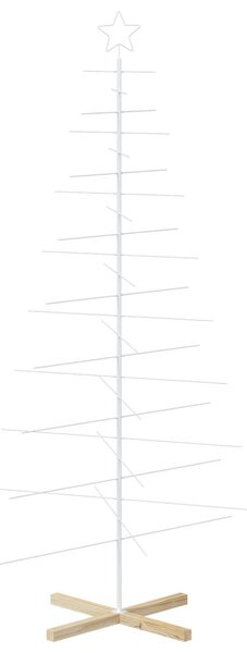 Fém karácsonyfa állvánnyal KUOPIO 210 cm Acél Fehér