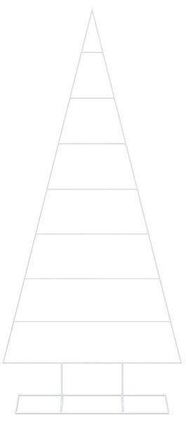 Fém karácsonyfa KUOPIO 210 cm Porszórt Acél Fehér
