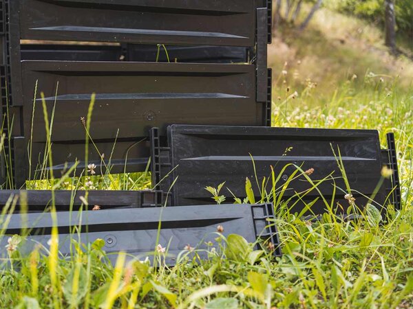 Komposztáló siló S 1050 l fekete vastagfalú