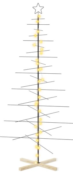 Fém karácsonyfa állvánnyal KUOPIO 210 cm Meleg fehér Acél