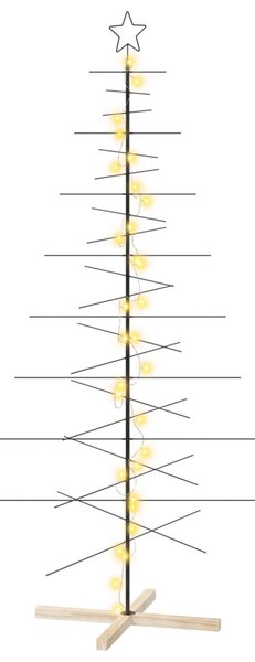 Fém karácsonyfa állvánnyal KUOPIO 210 cm Meleg fehér Acél