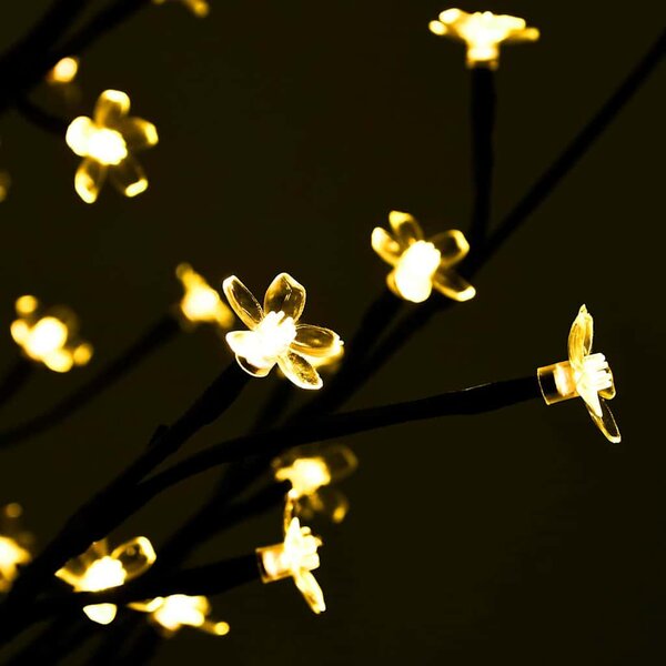 LED-es cseresznyevirágfa 84 meleg fehér LED-del 120 cm