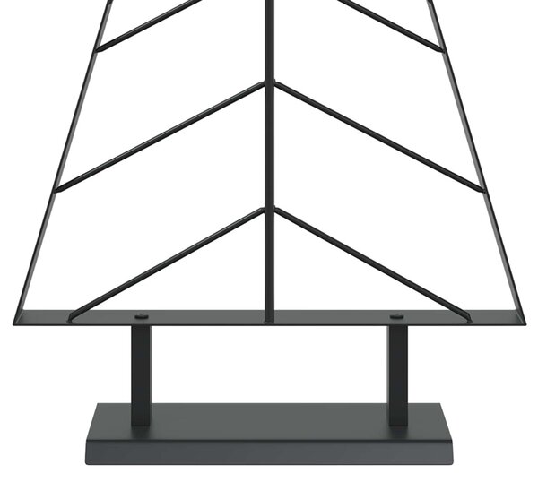 Fém karácsonyfa állvánnyal KUOPIO 125 cm Acél Fekete