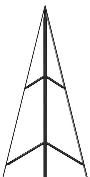 Fém karácsonyfa állvánnyal KUOPIO 150 cm Acél Fekete