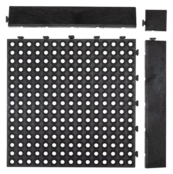 Multy home Gumi csempe EXTREME DRAINAGE 45 x 45 cm, fekete