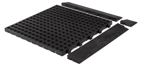 Multy home Gumi csempe EXTREME DRAINAGE 45 x 45 cm, fekete