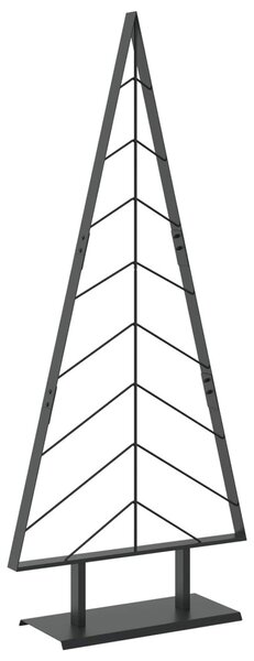 Fém karácsonyfa állvánnyal KUOPIO 150 cm Acél Fekete
