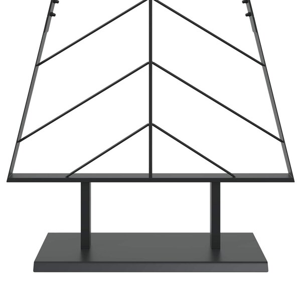 Fém karácsonyfa állvánnyal KUOPIO 150 cm Acél Fekete