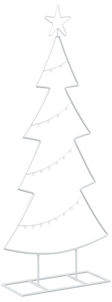 Fém karácsonyfa állvánnyal KUOPIO 125 cm Acél Fehér