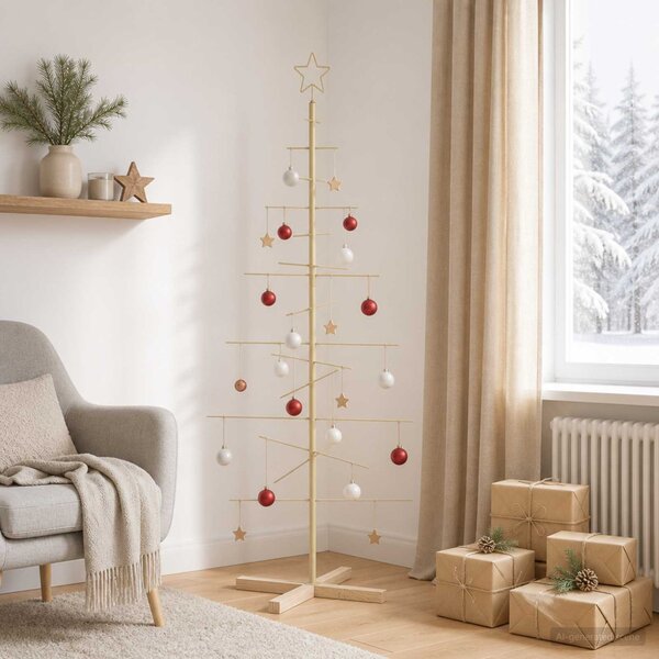 Fém karácsonyfa állvánnyal KUOPIO 150 cm Acél Arany