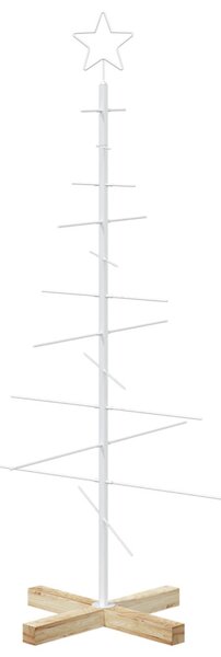 Fém karácsonyfa állvánnyal KUOPIO 120 cm Acél Fehér