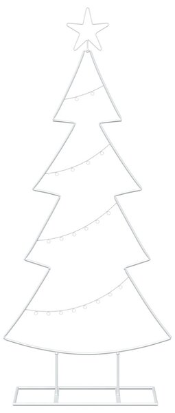 Fém karácsonyfa állvánnyal KUOPIO 125 cm Acél Fehér